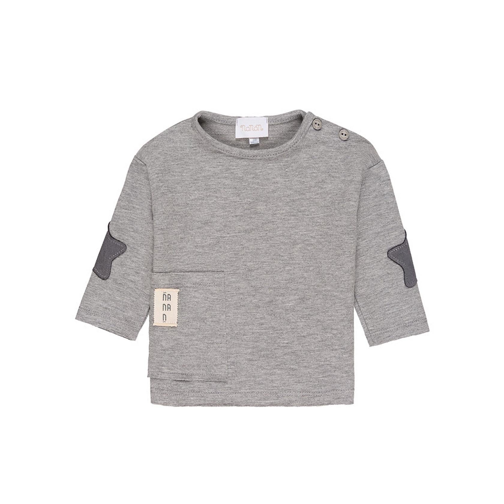 Pull Gris À Poches