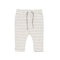Pantalon Rayé Avec Cordon De Serrage Gris