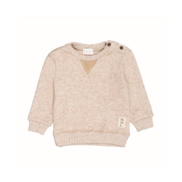 Pull Beige À Écussons