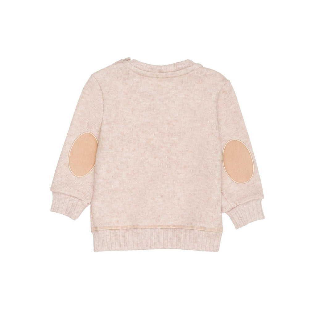 Pull Beige À Écussons