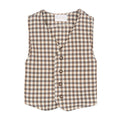 Gilet Carreaux Beige