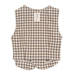 Gilet Carreaux Beige