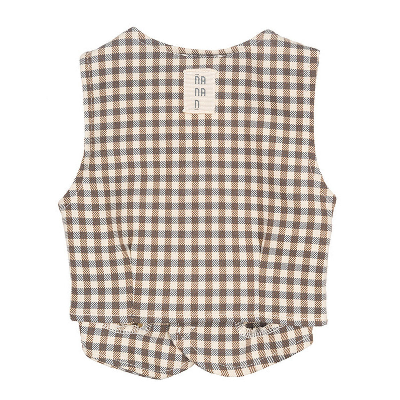 Gilet Carreaux Beige