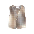 Gilet Carreaux Beige