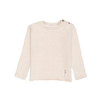 Pull À Rayures Beige