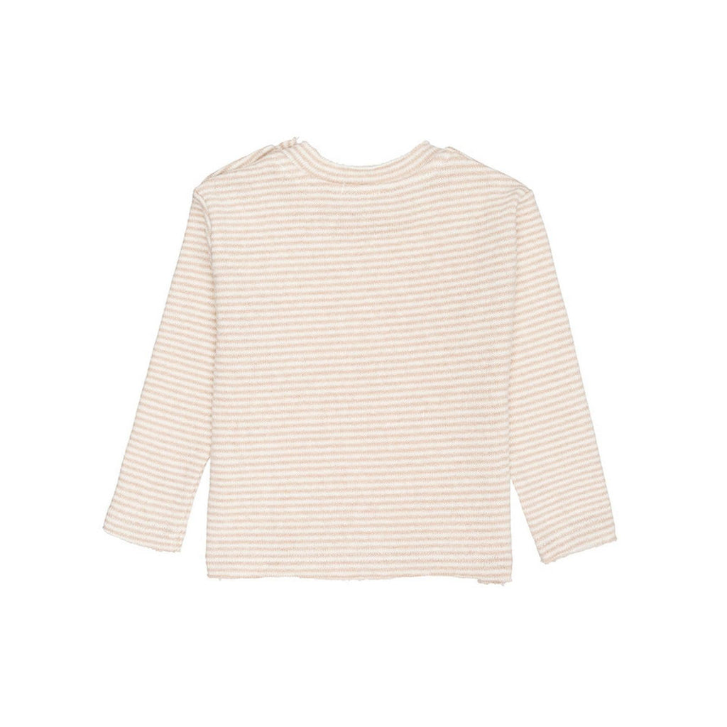 Pull À Rayures Beige
