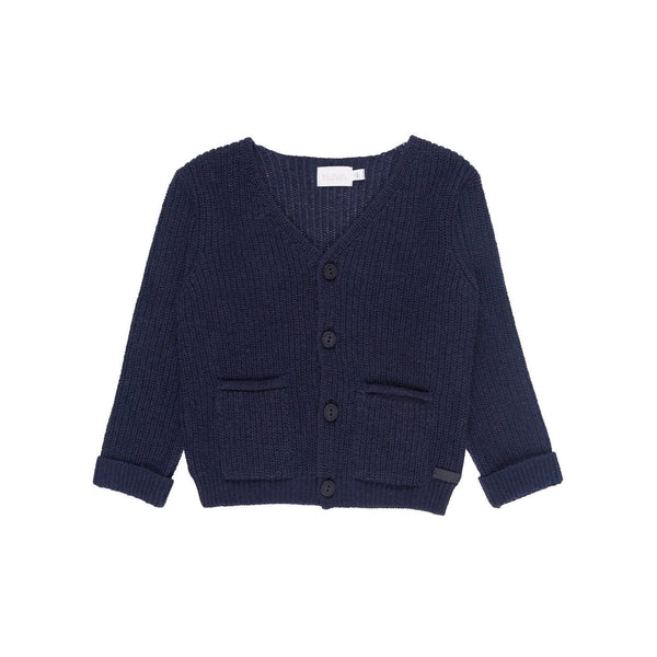 Cardigan Bleu En Maille