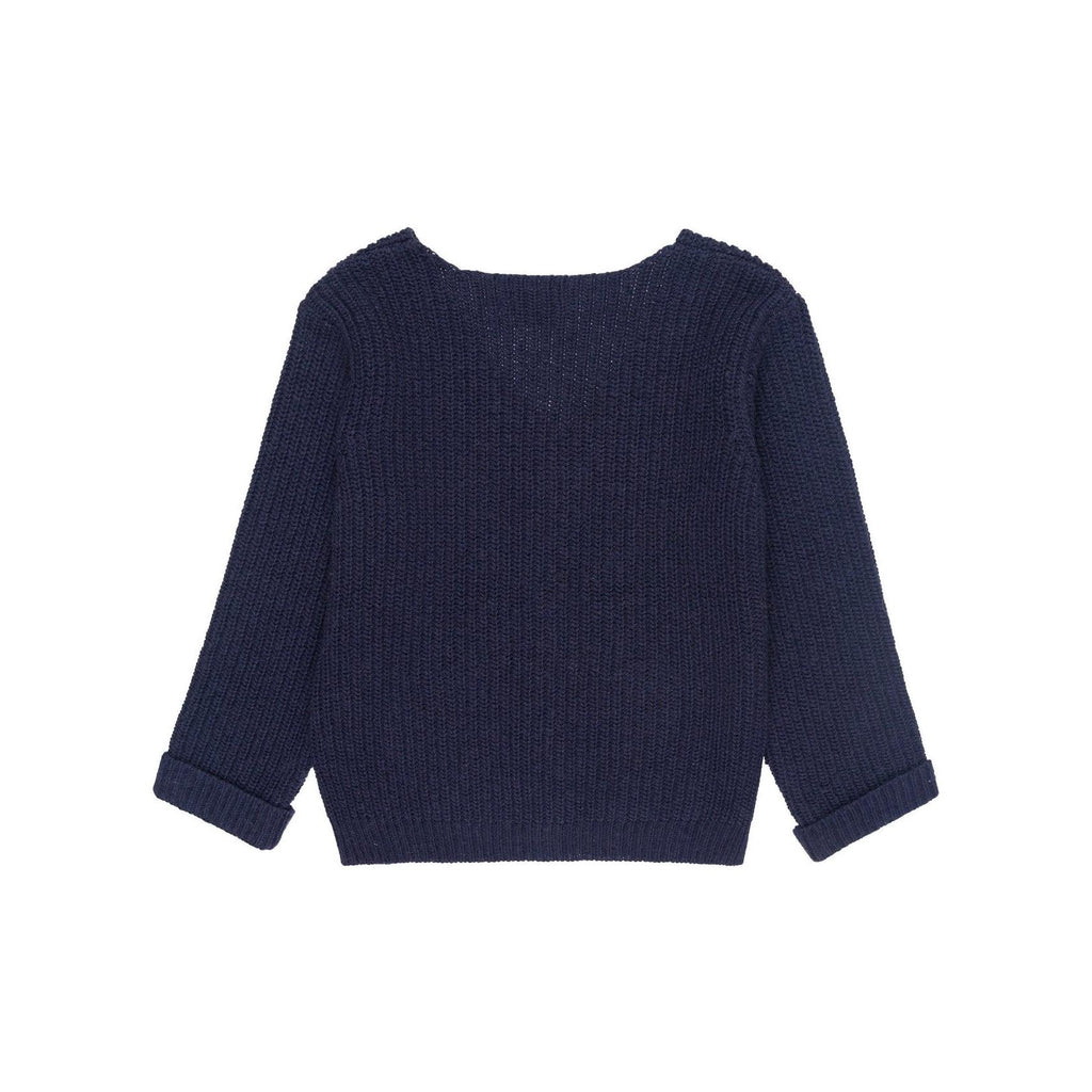 Cardigan Bleu En Maille
