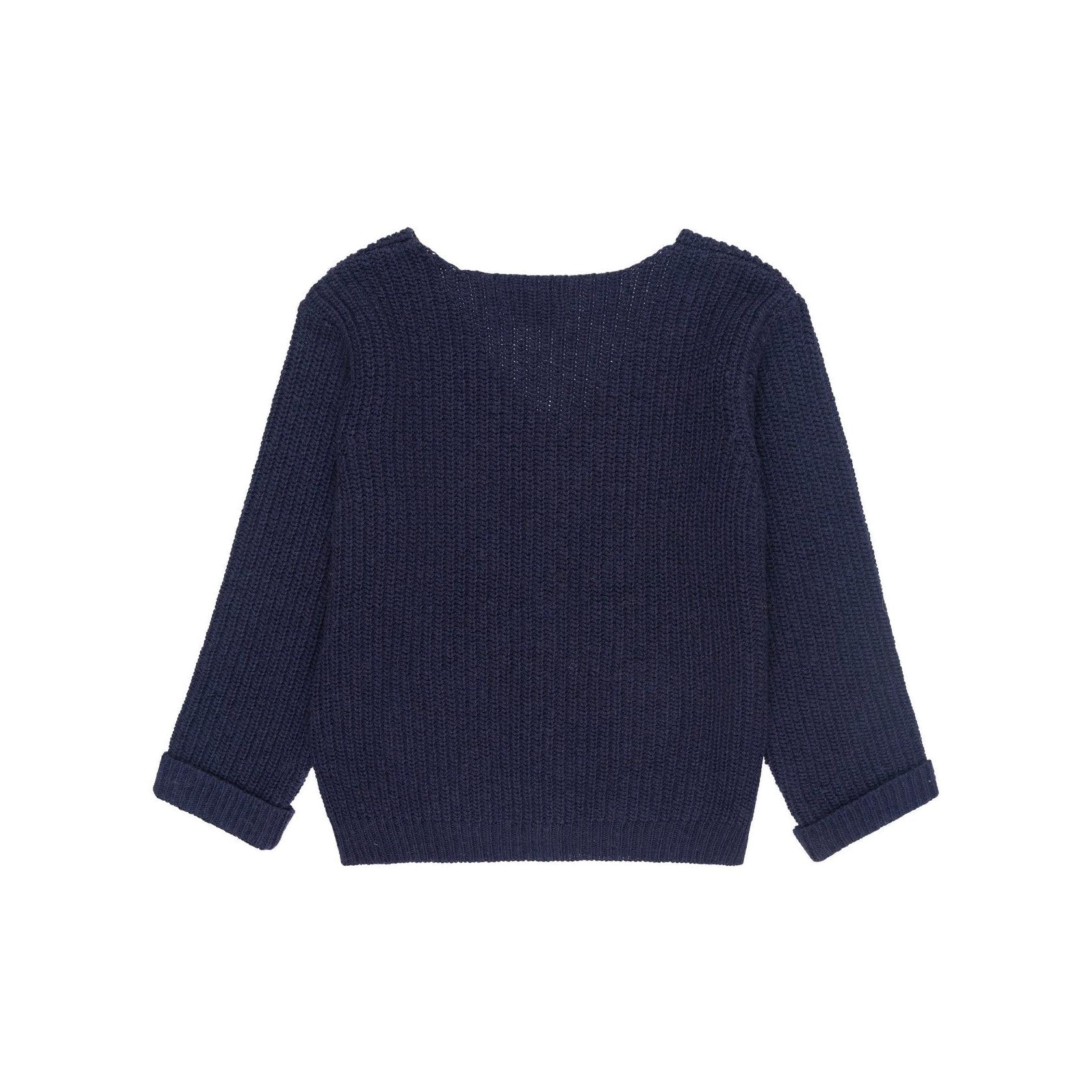Cardigan Bleu En Maille