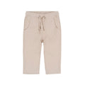 Pantalon Beige À Cordon De Serrage
