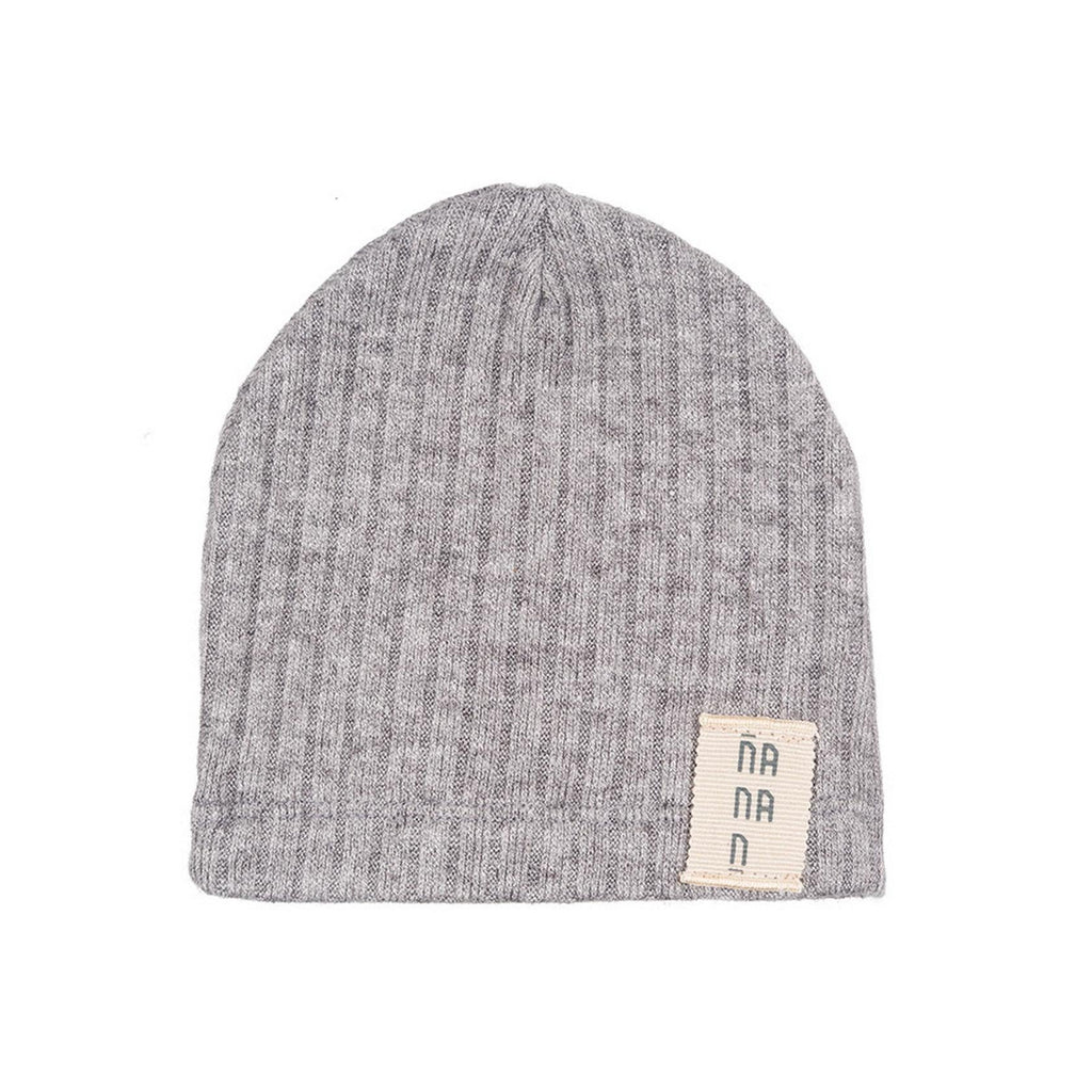 Casquette Grise Côtelée