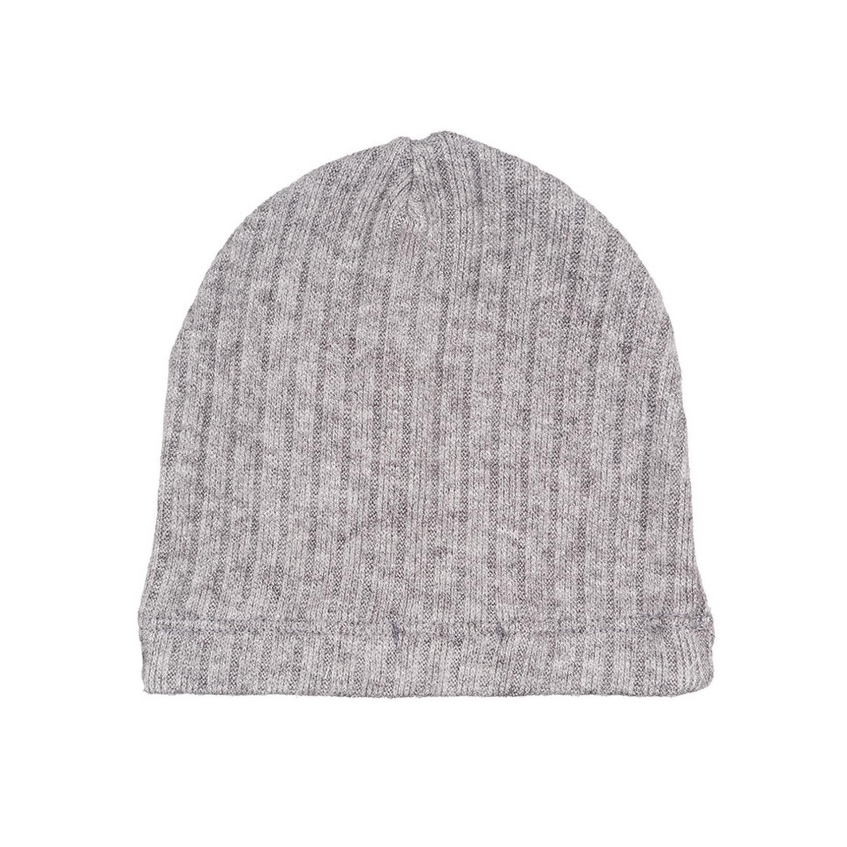 Casquette Grise Côtelée