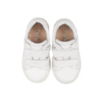 Baskets Blanches À Scratch Ours