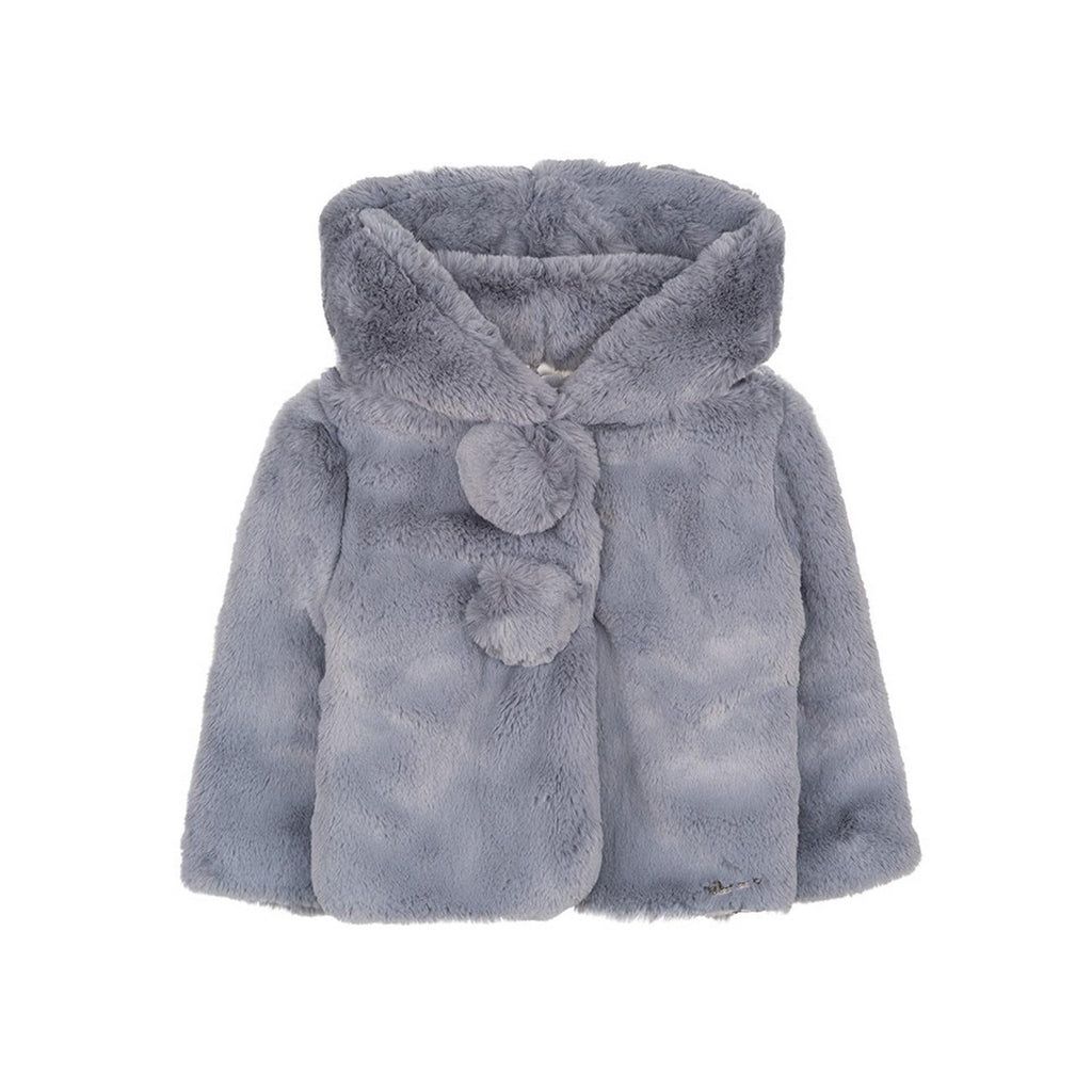 Veste En Fausse Fourrure Grise