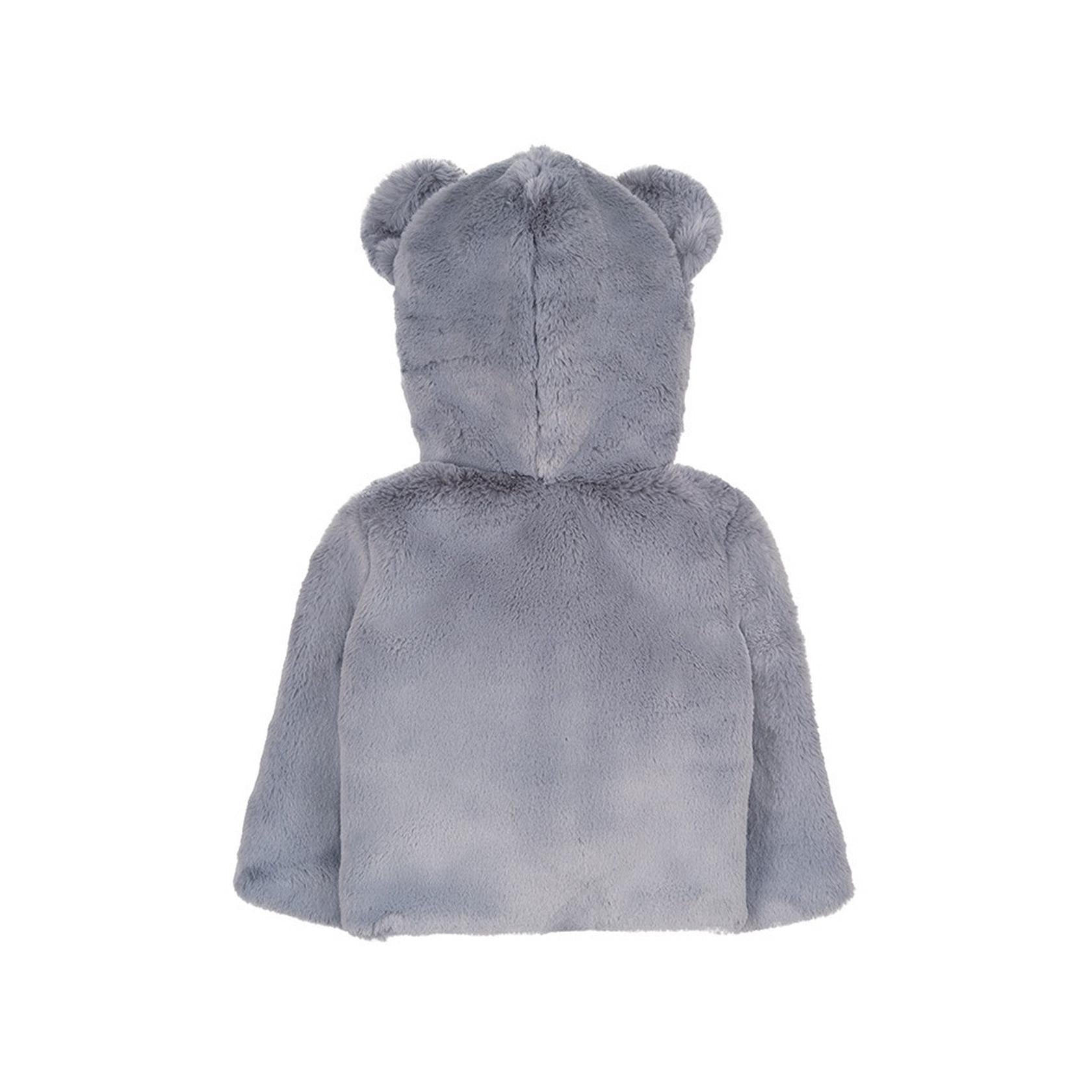 Veste En Fausse Fourrure Grise