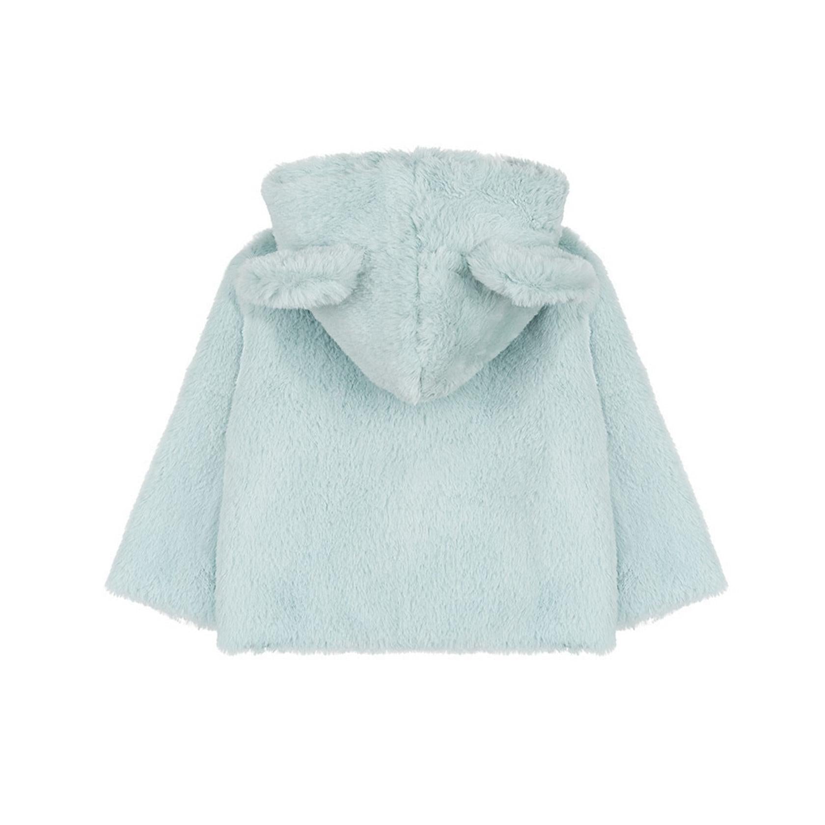 Veste En Fausse Fourrure Verte