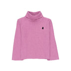 Pull À Col Roulé Côtelé Lilas