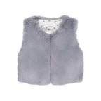 Veste Sans Manches En Fausse Fourrure