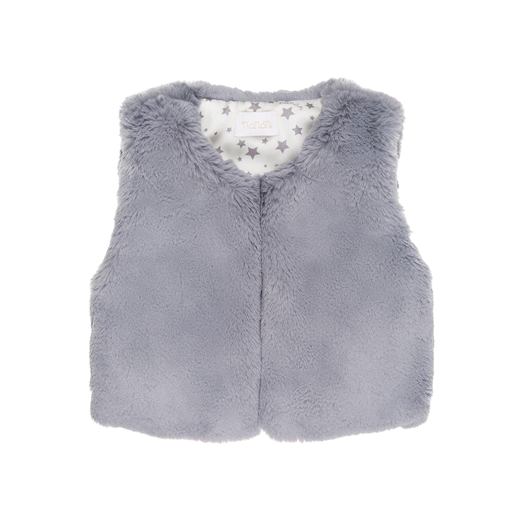 Veste Sans Manches En Fausse Fourrure