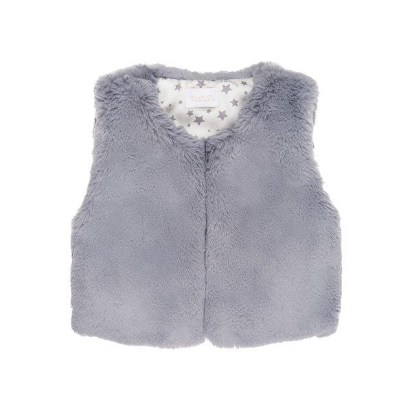 Veste Sans Manches En Fausse Fourrure