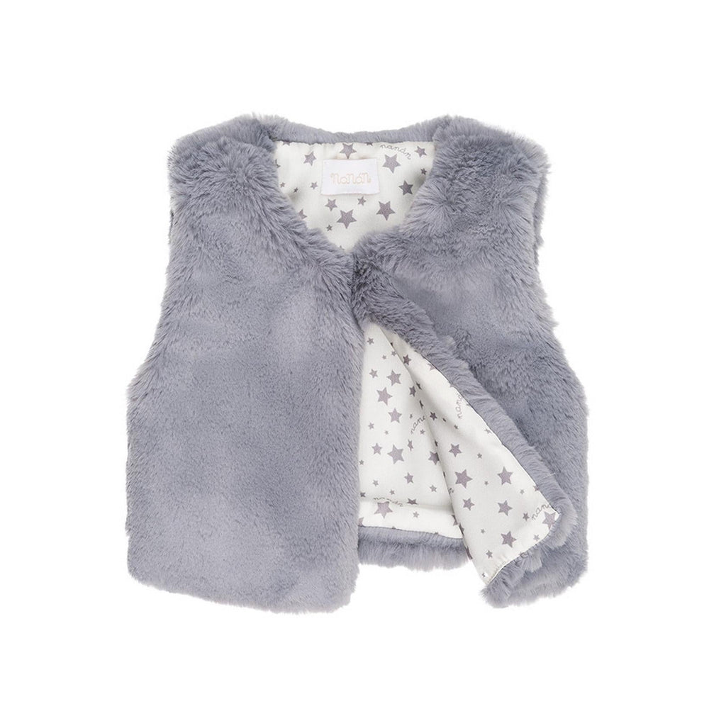 Veste Sans Manches En Fausse Fourrure