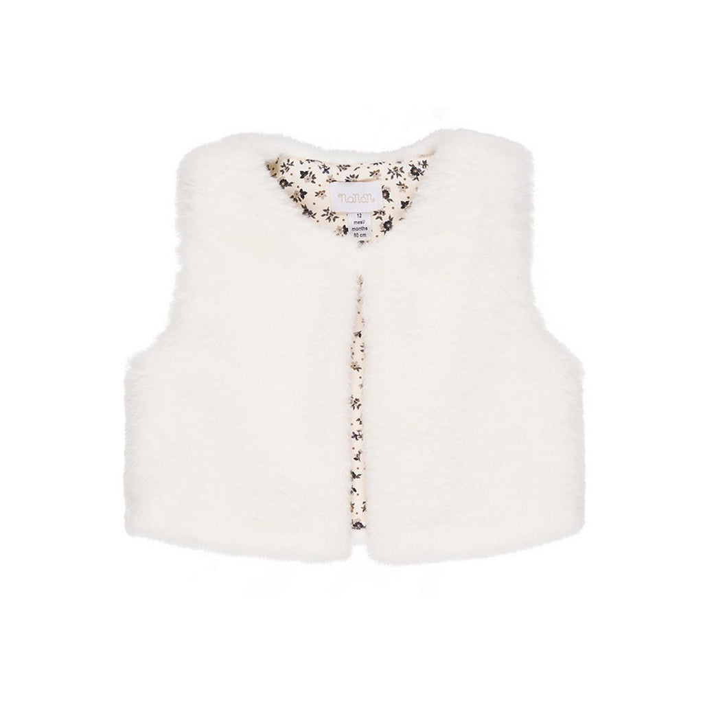 Veste Sans Manches En Fausse Fourrure