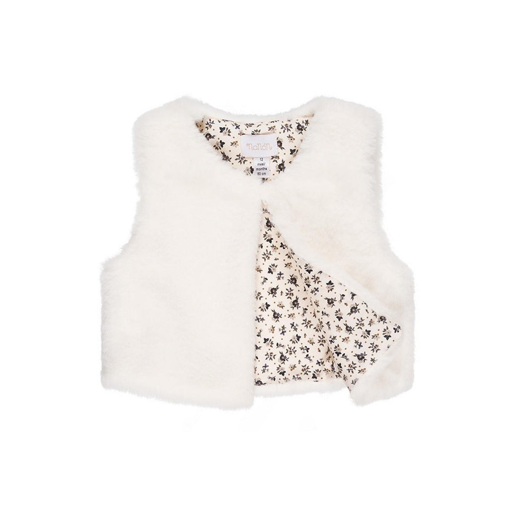 Veste Sans Manches En Fausse Fourrure