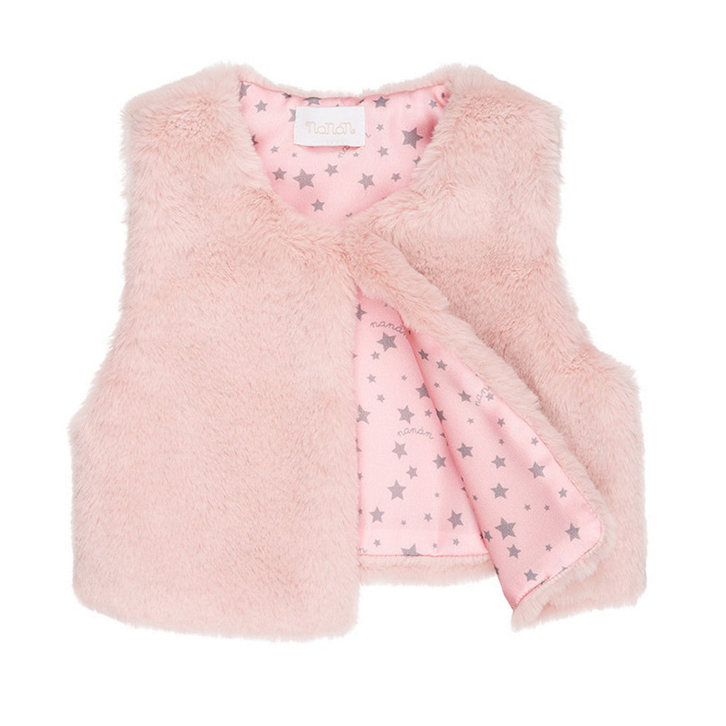 Veste Sans Manches En Fausse Fourrure