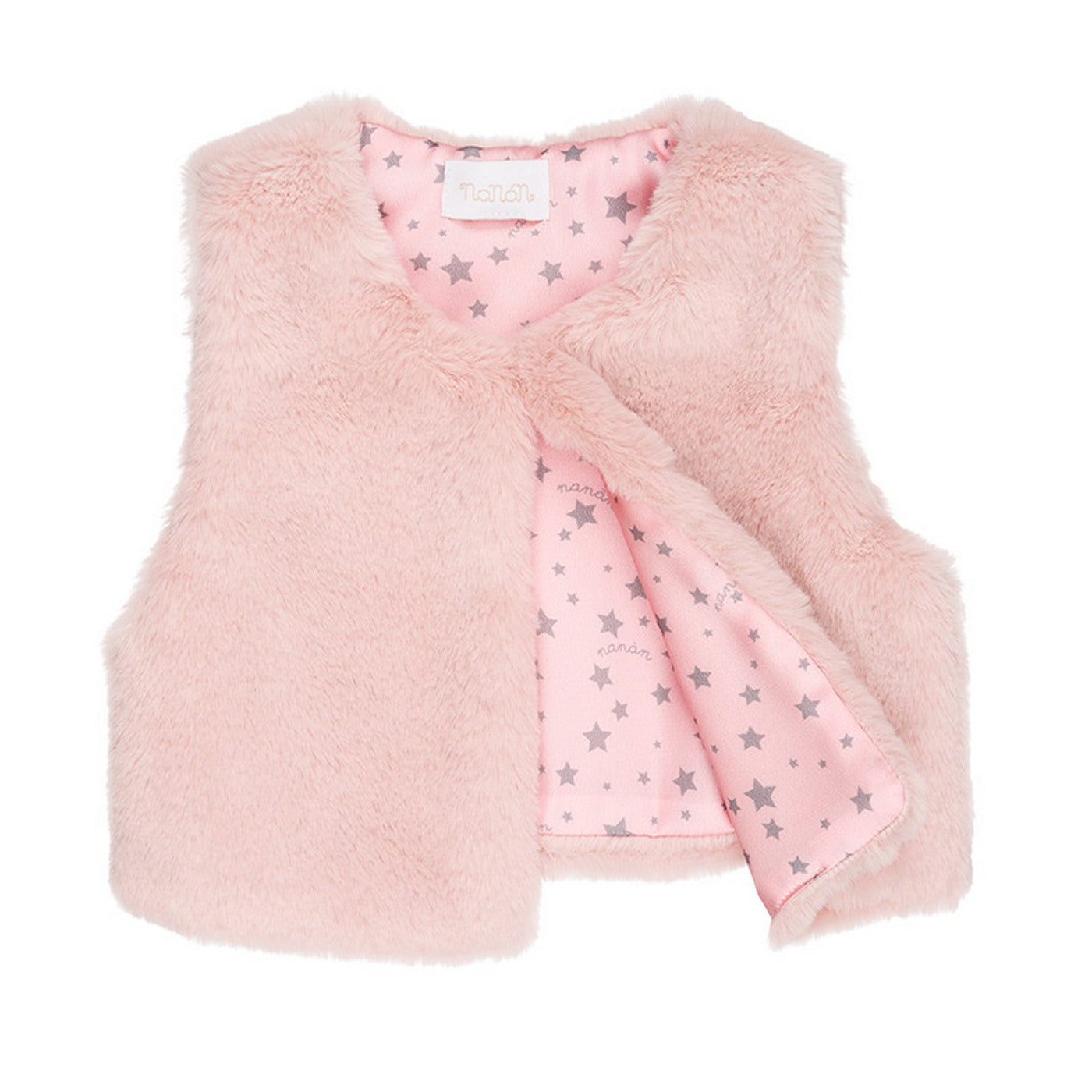 Veste Sans Manches En Fausse Fourrure
