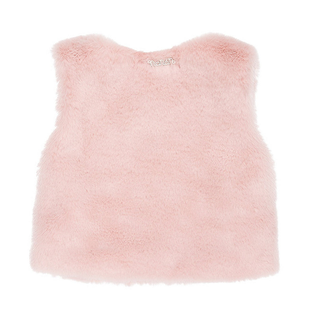 Veste Sans Manches En Fausse Fourrure