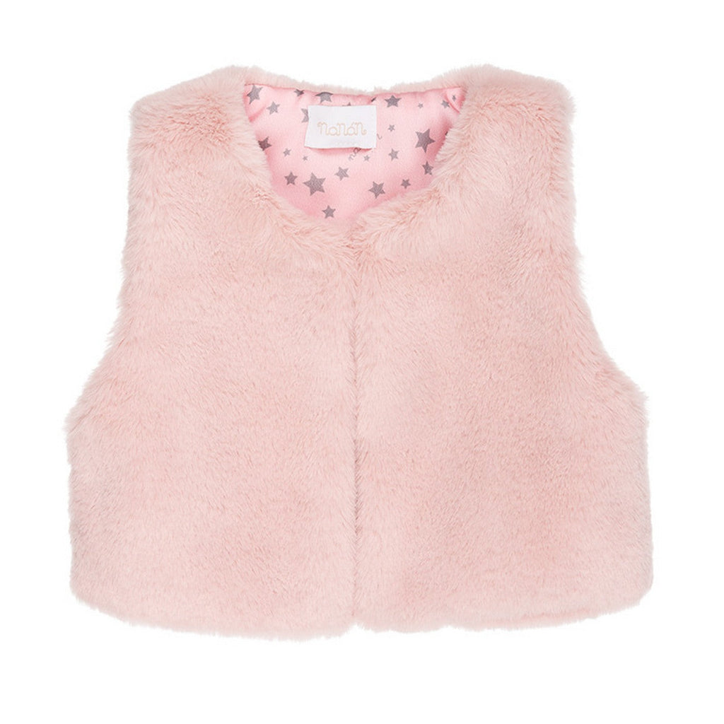 Veste Sans Manches En Fausse Fourrure