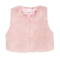 Veste Sans Manches En Fausse Fourrure