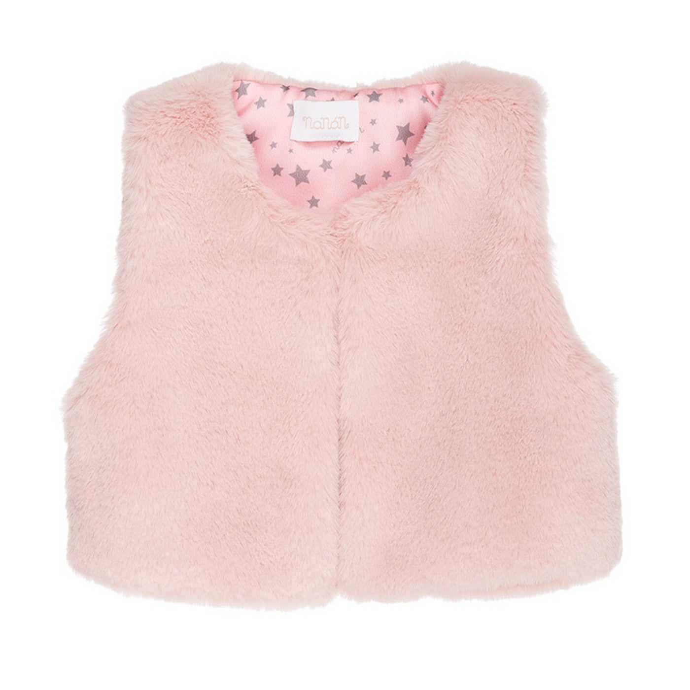 Veste Sans Manches En Fausse Fourrure