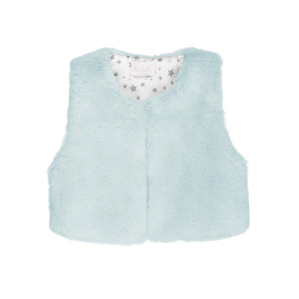 Veste Sans Manches En Fausse Fourrure