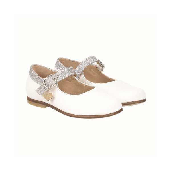 Ballerine À Bride Crème