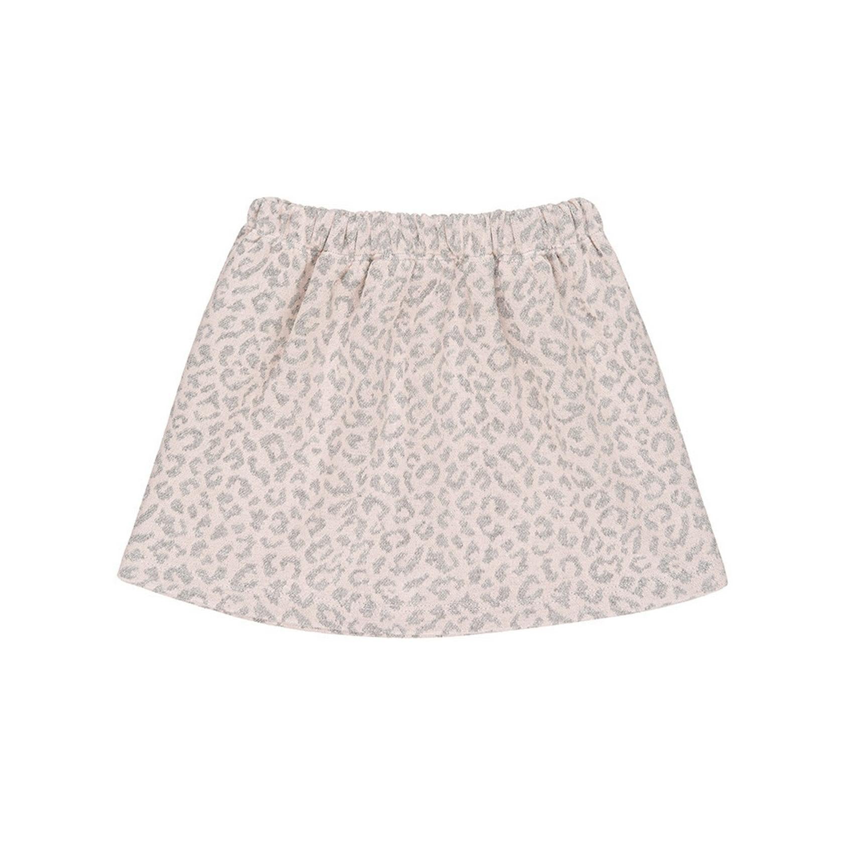 Jupe Jacquard Léopard Fuchsia