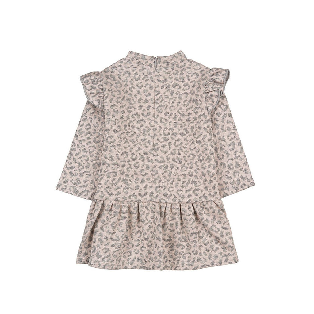Robe Jacquard Léopard Fuchsia