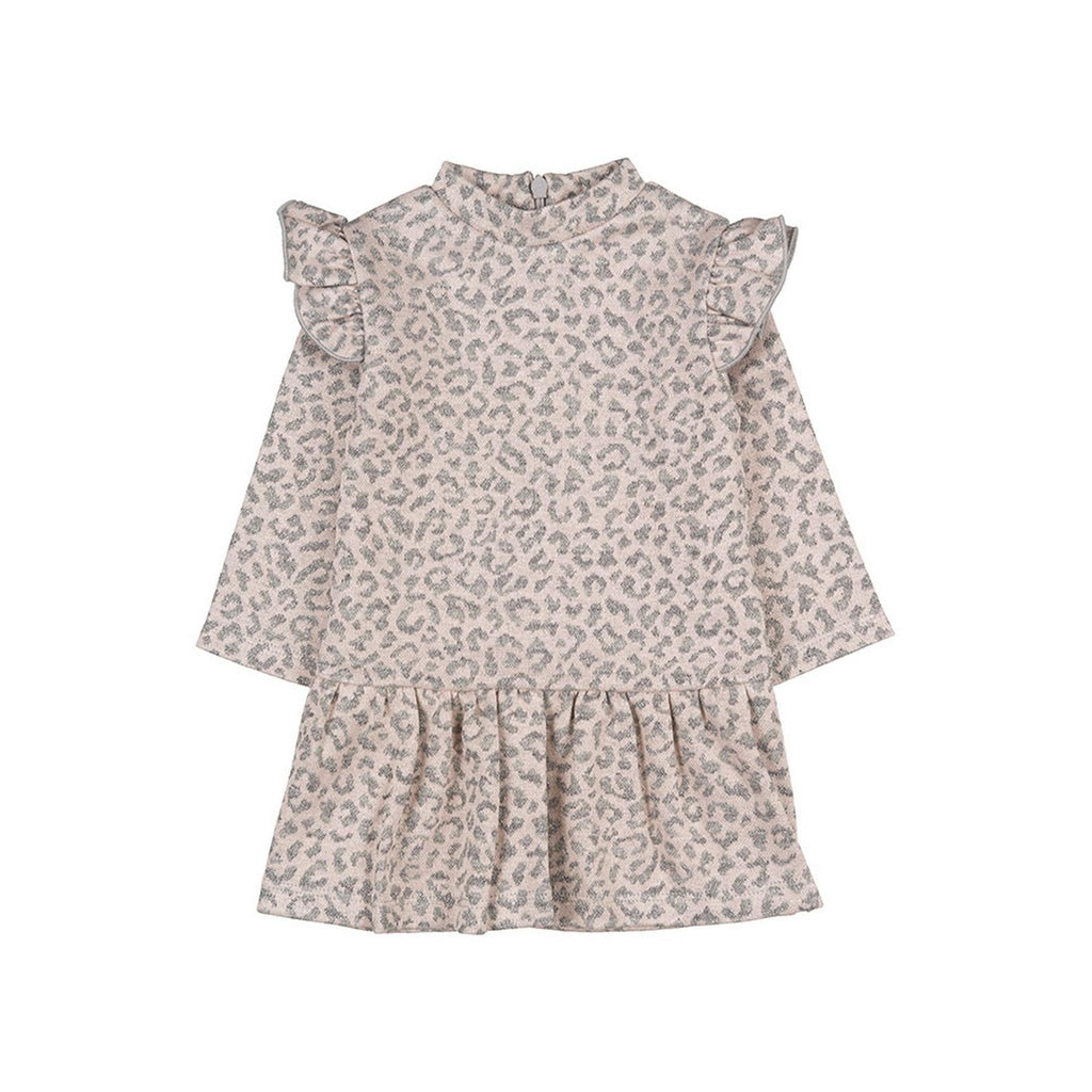 Robe Jacquard Léopard Fuchsia