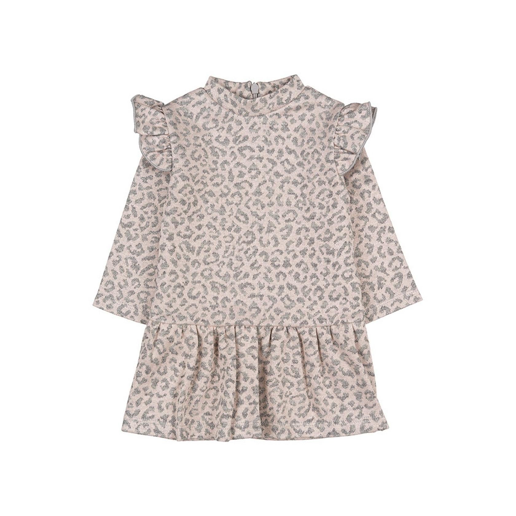 Robe Jacquard Léopard Fuchsia