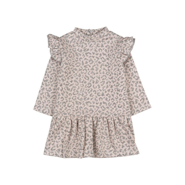 Robe Jacquard Léopard Fuchsia