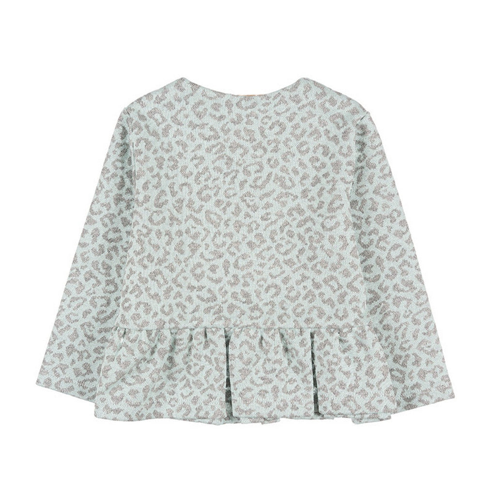 Veste En Jacquard Léopard Vert