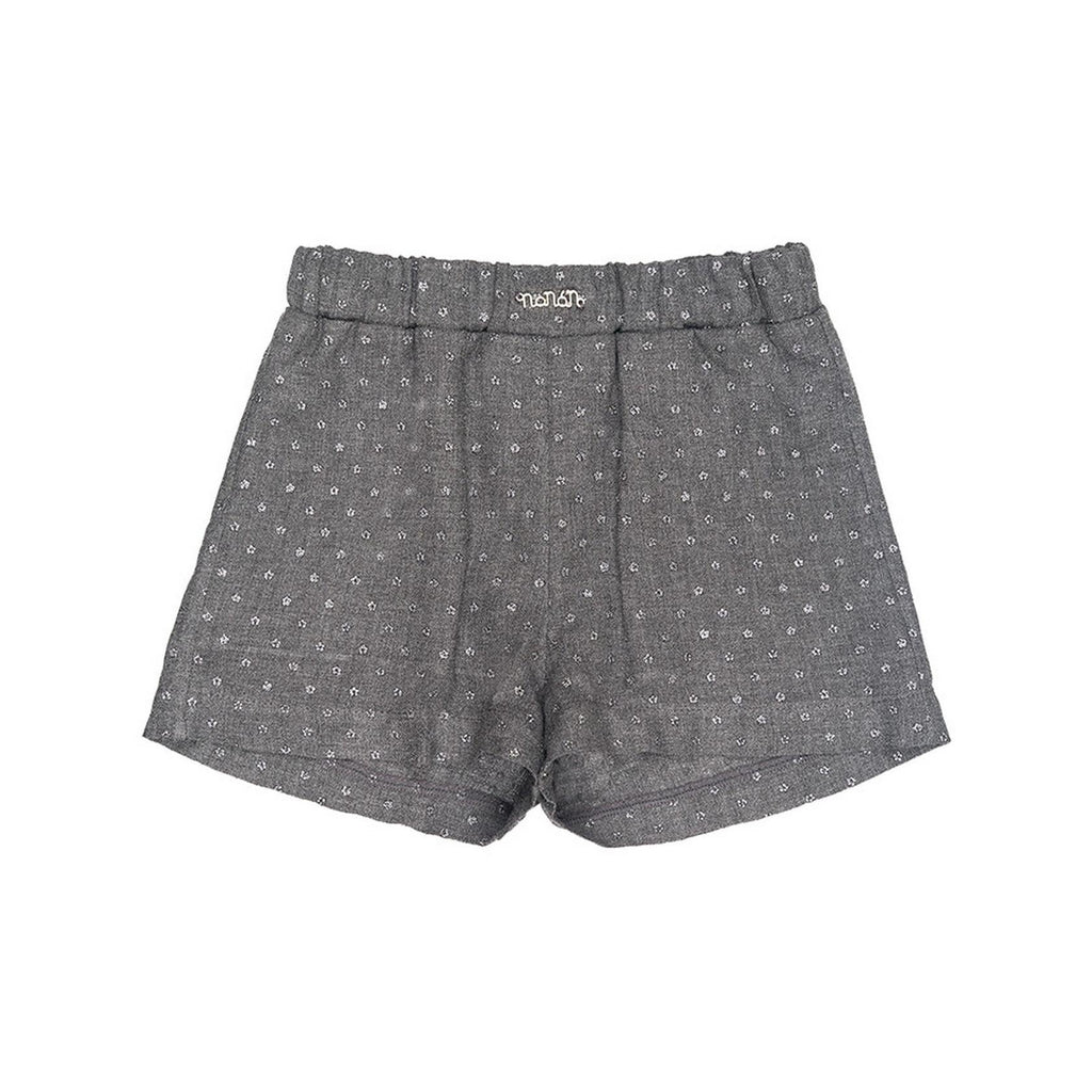 Short Gris À Strass