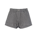 Short Gris À Strass