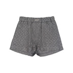 Short Gris À Strass