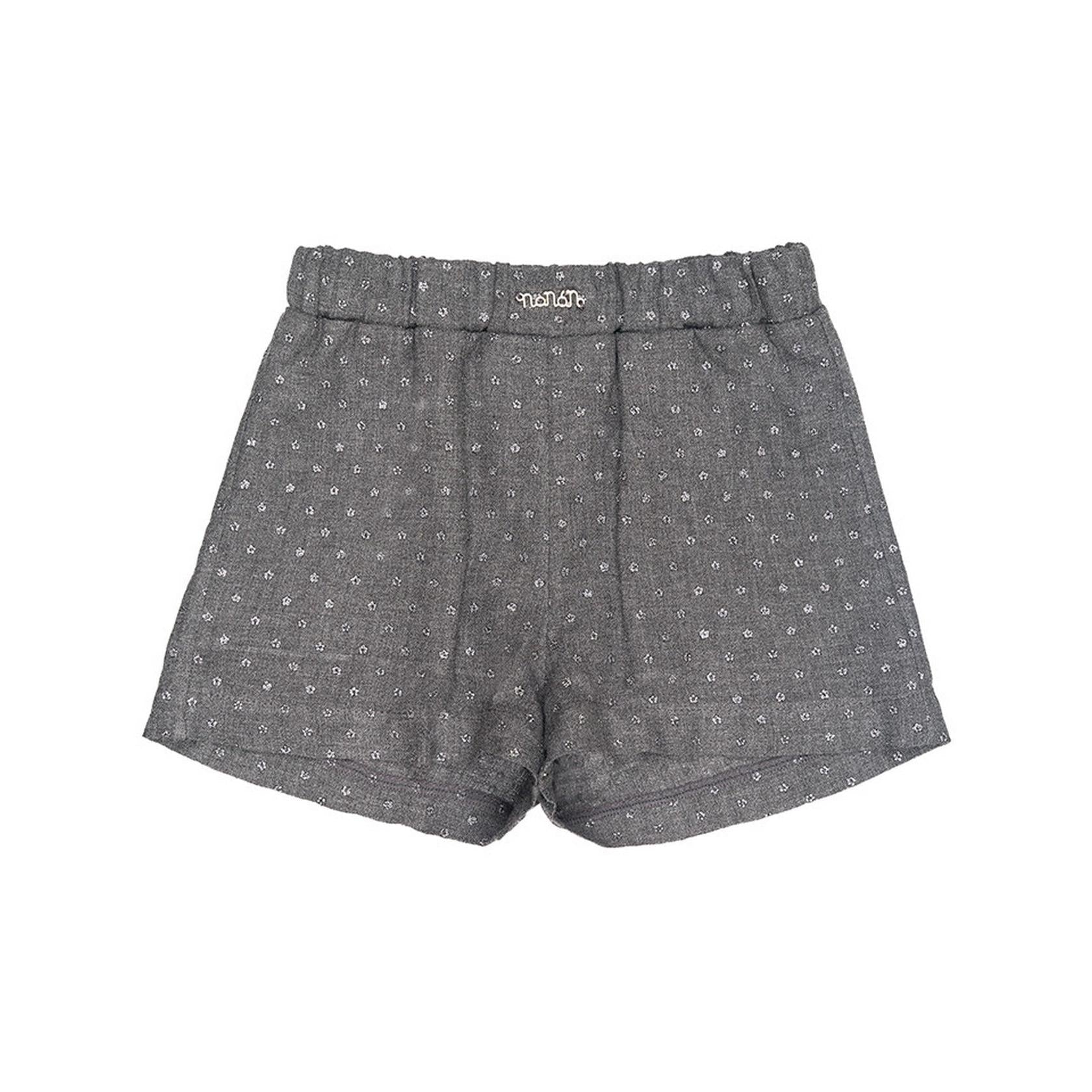 Short Gris À Strass
