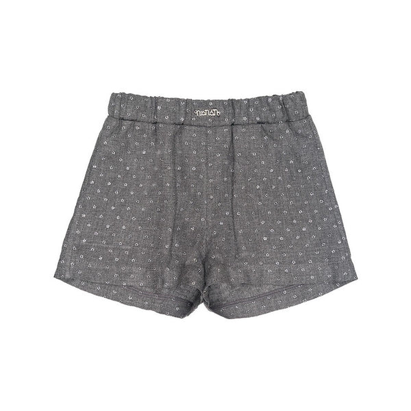 Short Gris À Strass