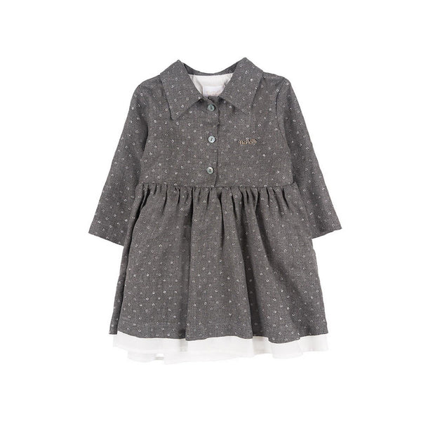 Chemiseur Gris Avec Strass Gris