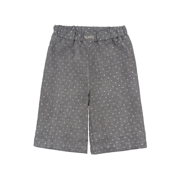 Gaucho Gris Avec Strass Gris