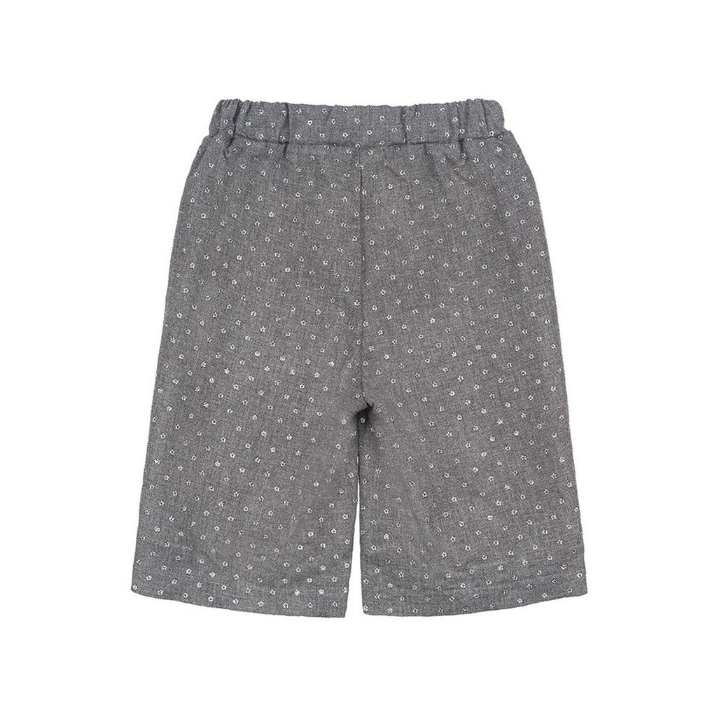 Gaucho Gris Avec Strass Gris