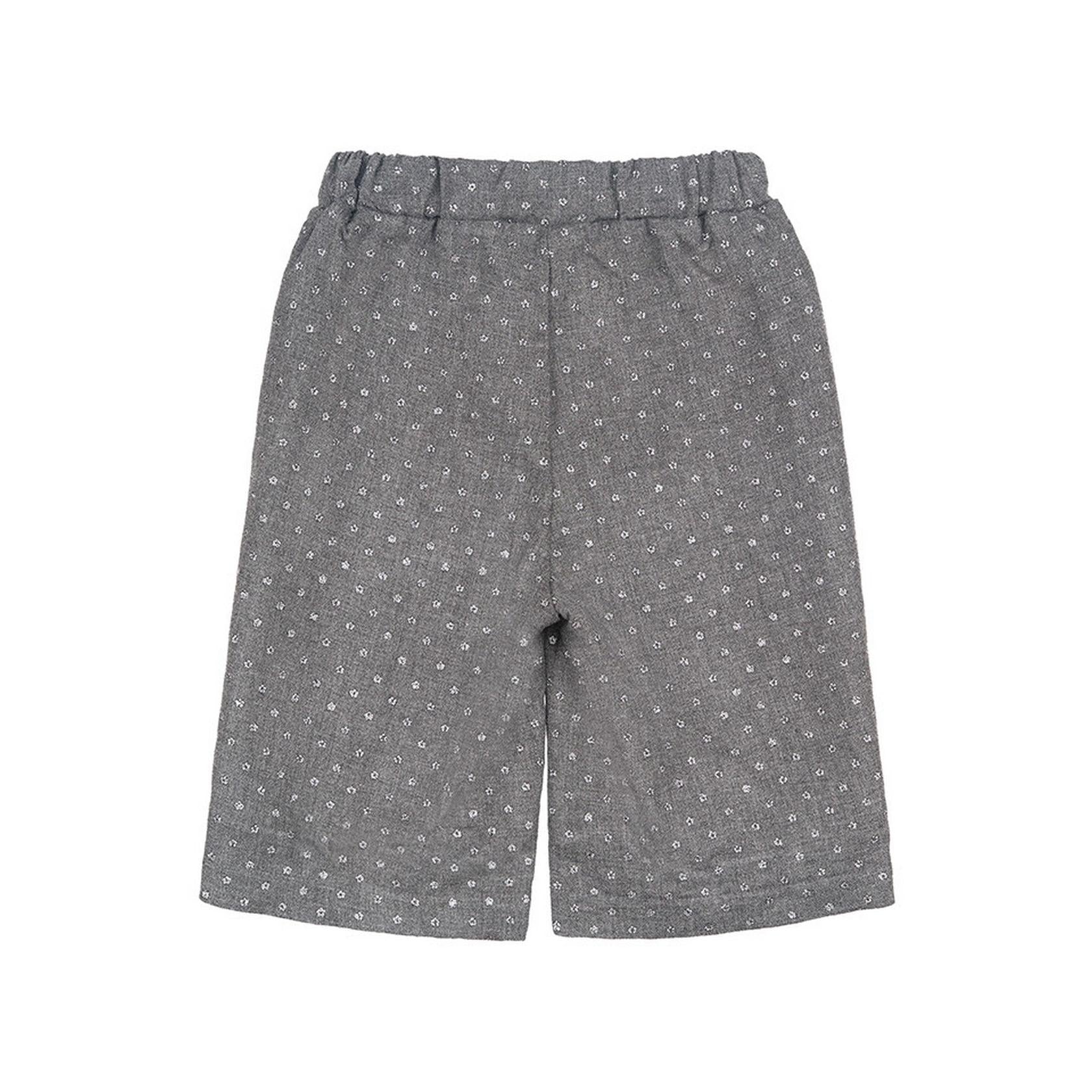 Gaucho Gris Avec Strass Gris